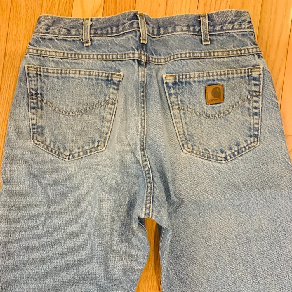 Vintage CARHARTT 80s 90s Jeans | 34 x 30 | Pants Workwear Work Wash Denim - Picture 11 of 14